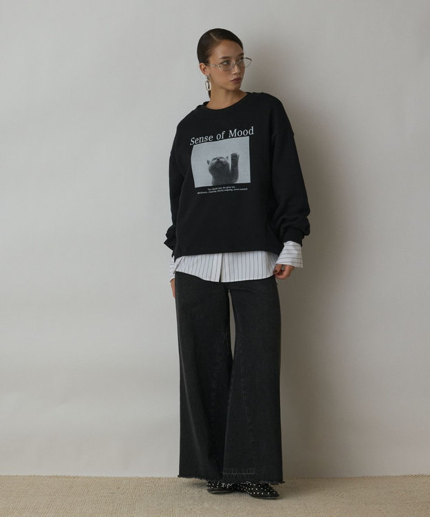 Catphoto裏毛トップ / GRACE CONTINENTAL | GRACE CONTINENTAL