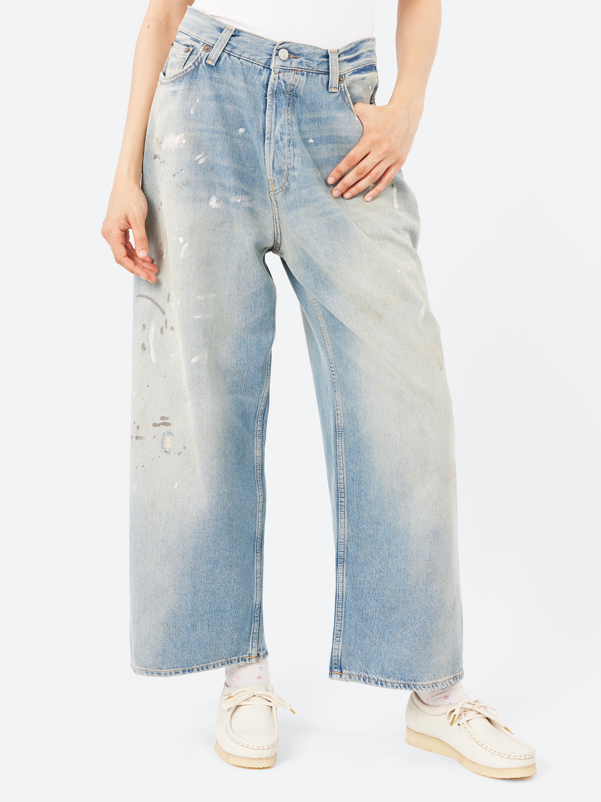 Acne Studios - 2023 U Trafalgar Loose Fit Jeans in Light Blue