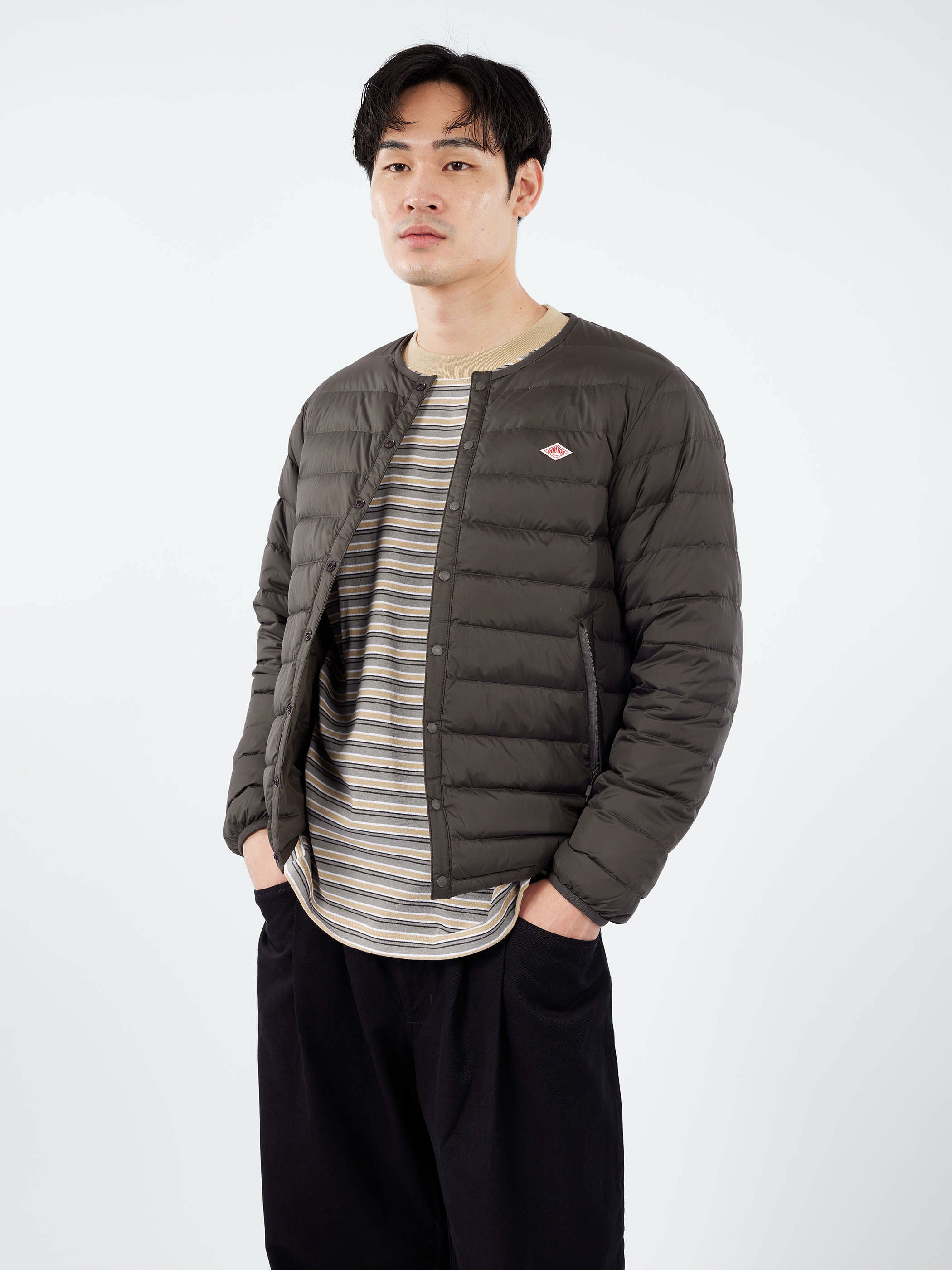 Danton - Women's Moleskin Wide Coverall Jacket in Navy – gravitypope