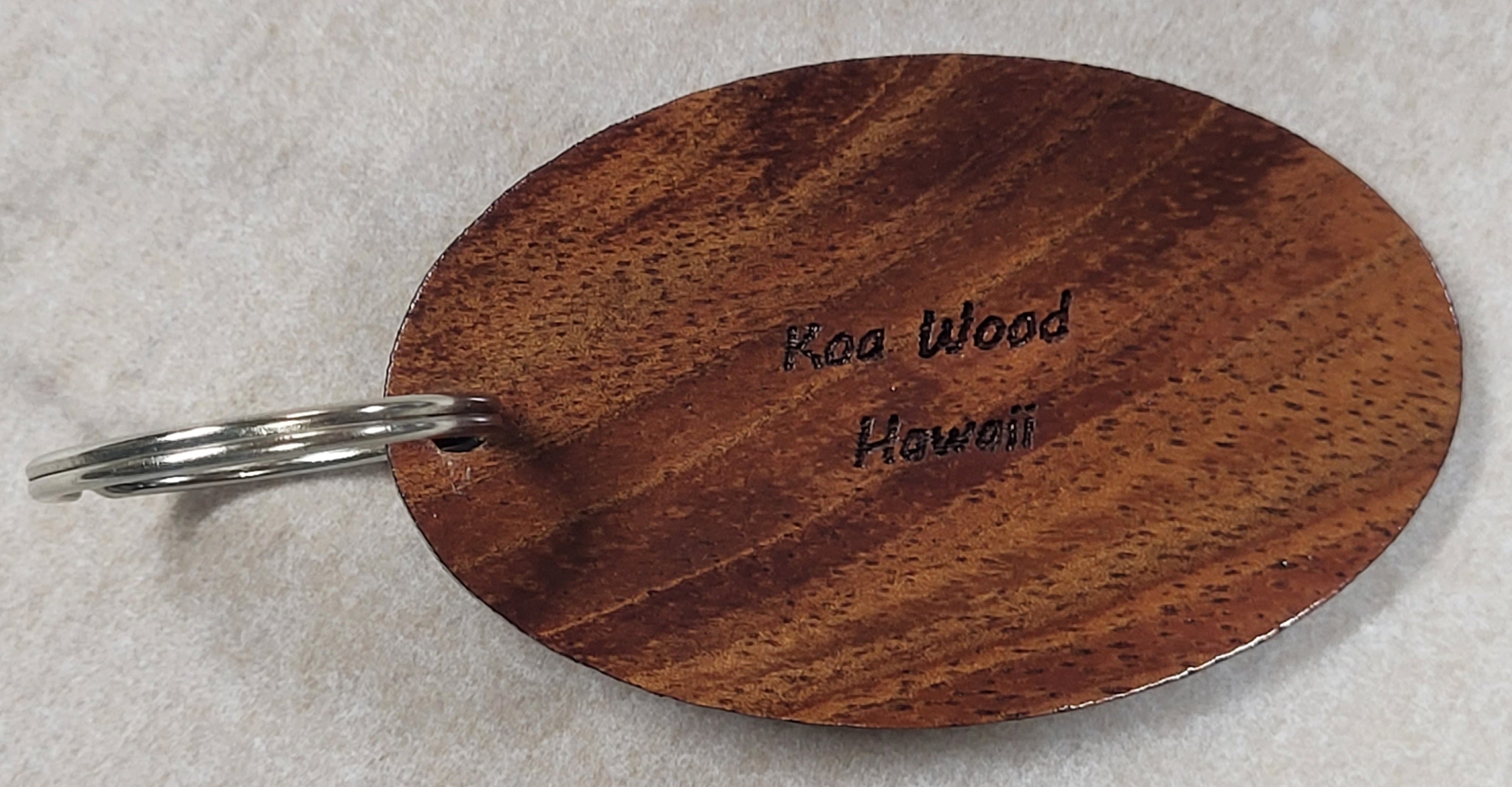 Koa Wood Keychain from Big Island of Hawaii | Greenwell Farms
