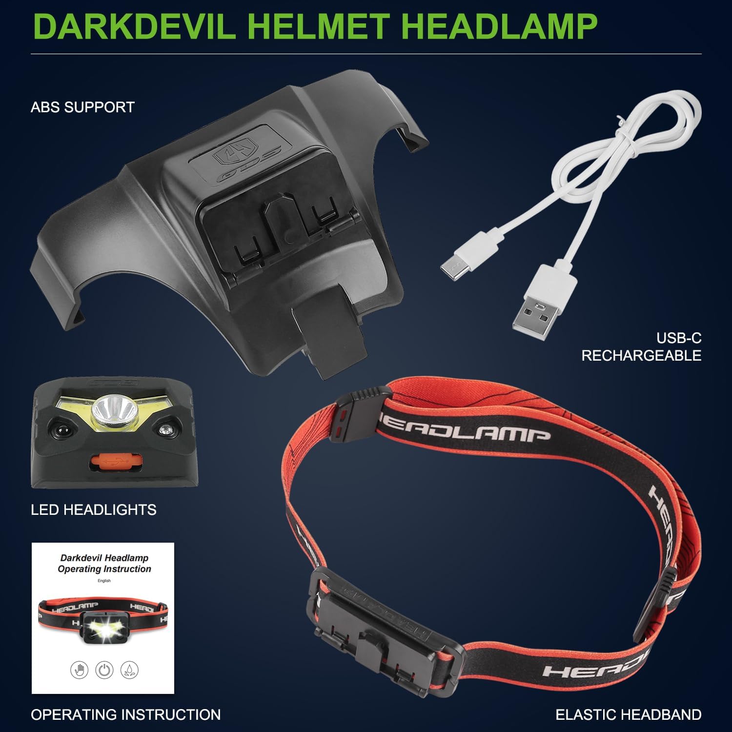 GREEN DEVIL Replacment Headlamp