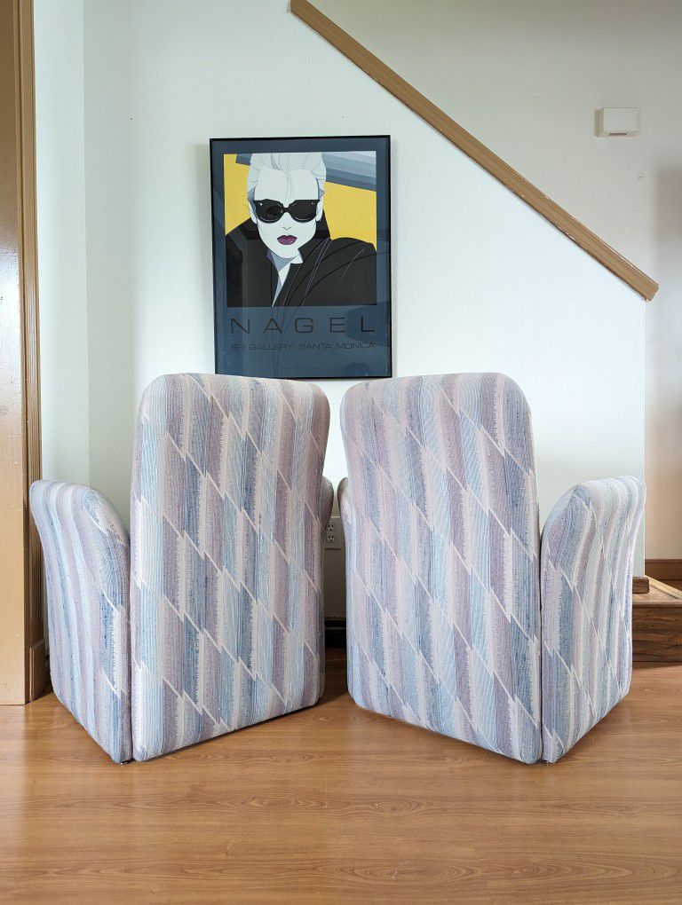 80's 90's Postmodern Vintage Chiclet Club Chairs – Grit City Patina