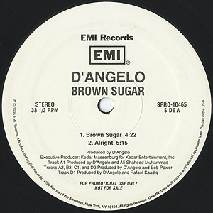 D'Angelo / Brown Sugar(Promo2LP) / EMI 1995 USオリジナル盤 EX-/VG+