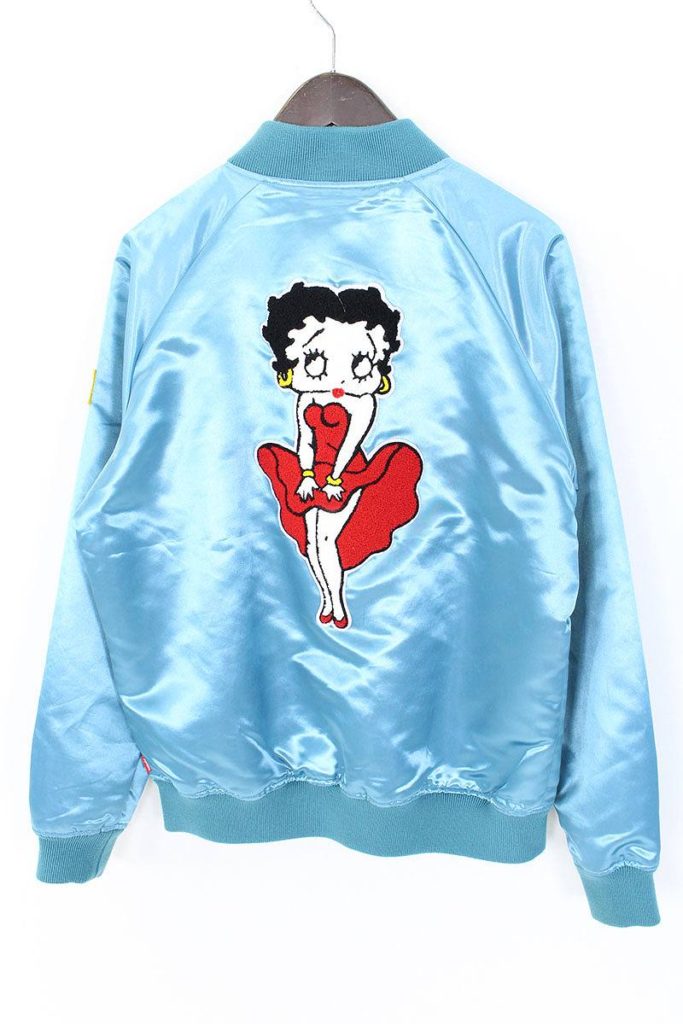 シュプリーム SUPREME Betty Boop Satin Club Jacket バックベティ