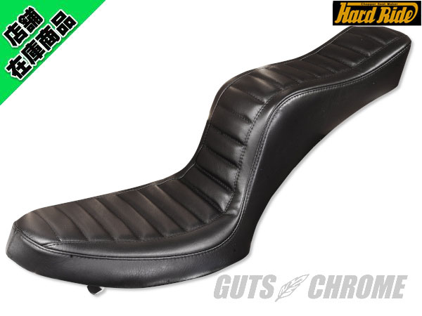 ▽HARD RIDE レザーキング＆クイーンシート ブラック 4速フレーム用
