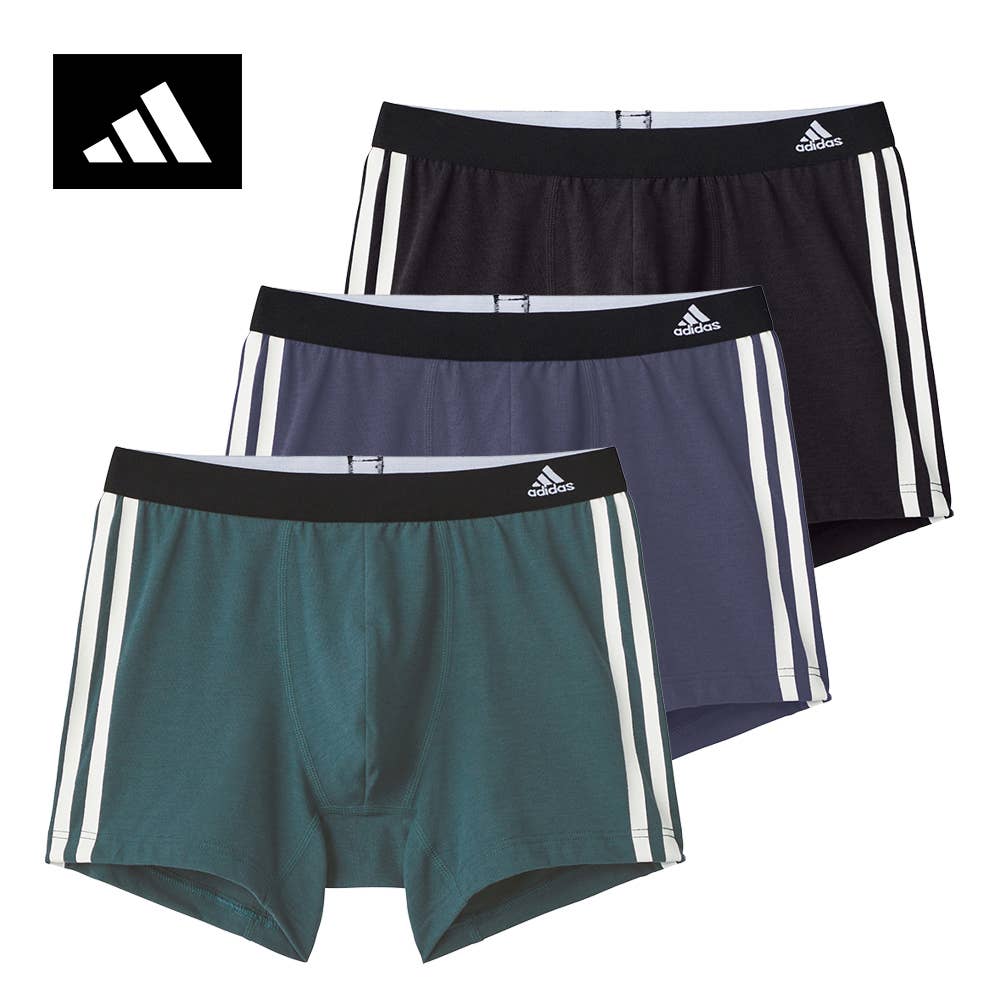 綿混/吸汗速乾】ボクサーパンツ3枚組（前とじ）【SALE】 AP9803Z