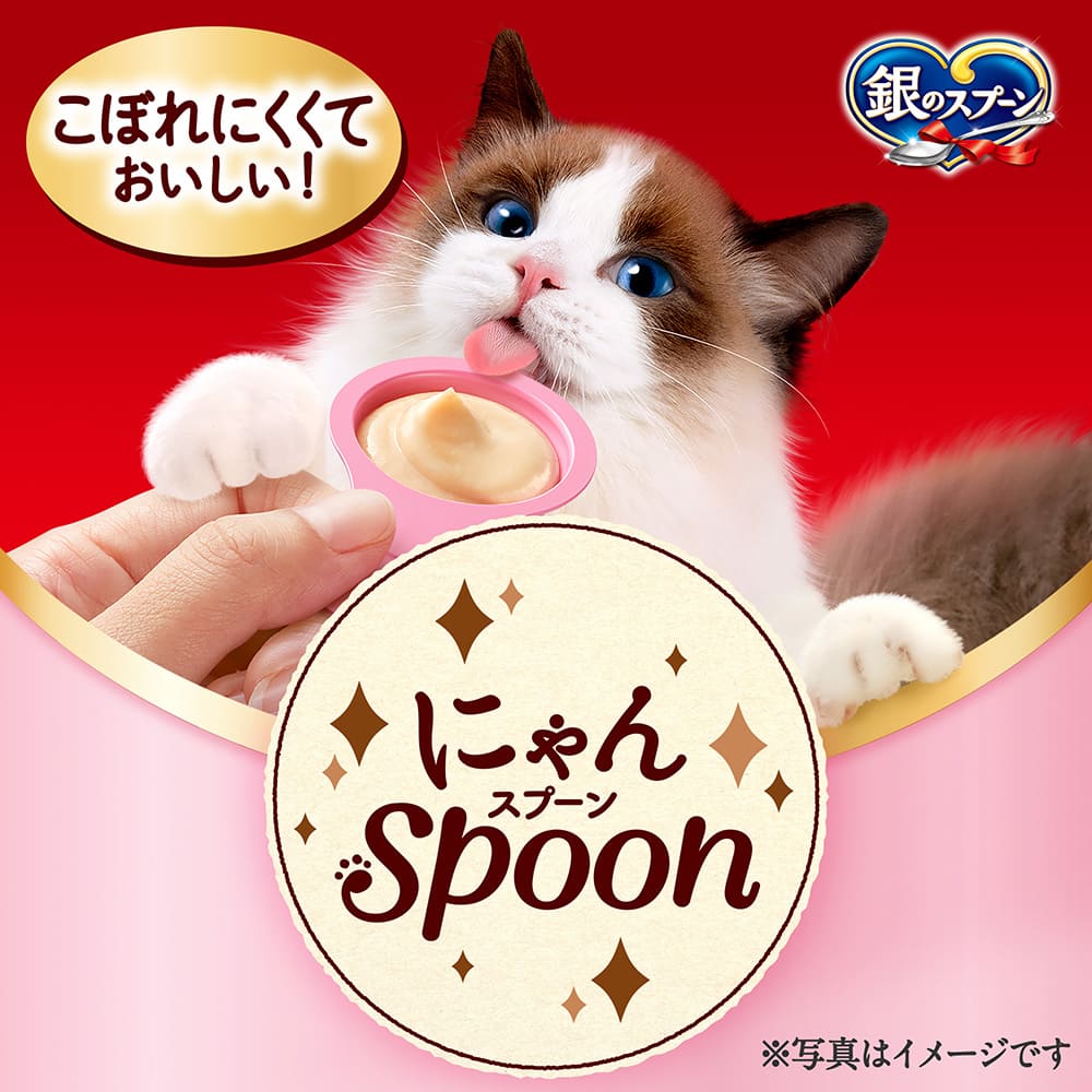 銀のスプーン おやつ にゃんSpoon 2種のアソートまぐろ＆かつお味