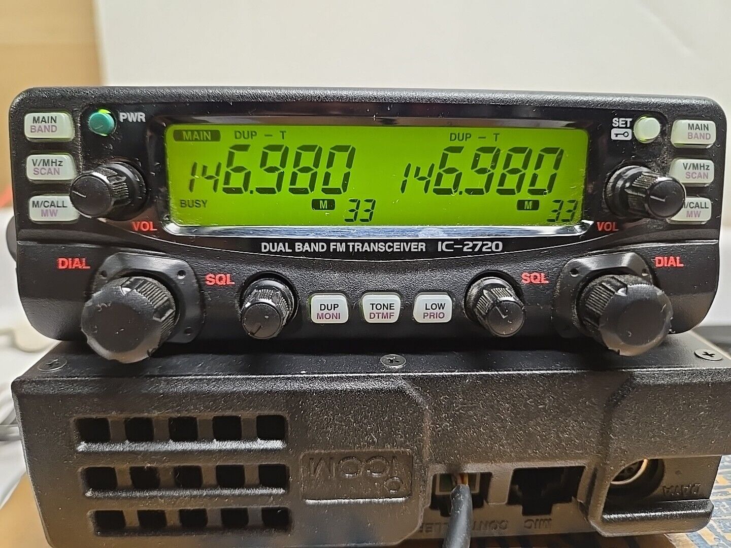 Icom 2720H Amateur Mobile Transceiver Dual Band FM Car Radio -