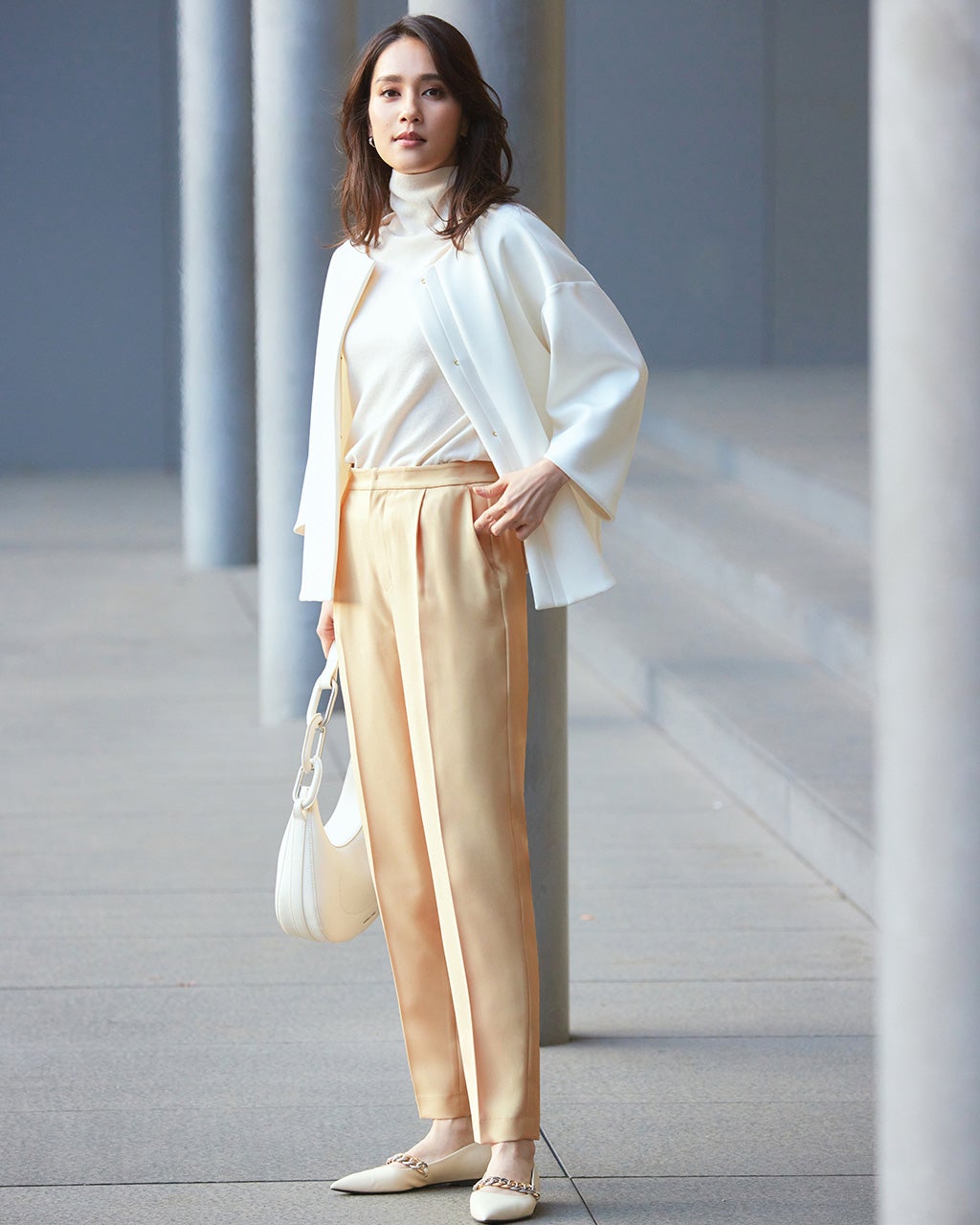 スマートツイル・テーパードパンツ/DoCLASSE