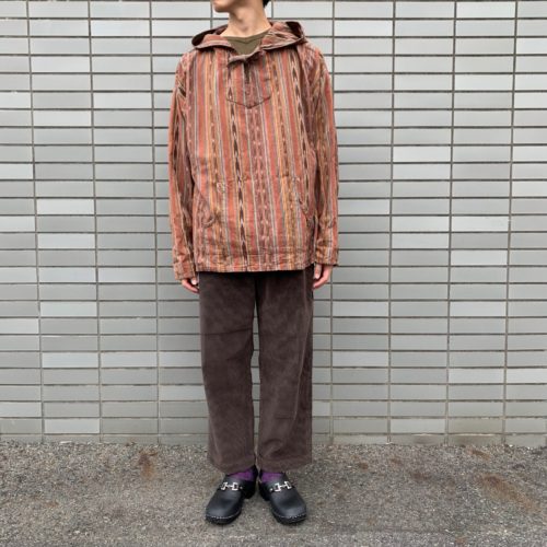 South2 West8 Mexican Parka – Cotton Cloth / Ikat Pattern。｜doo