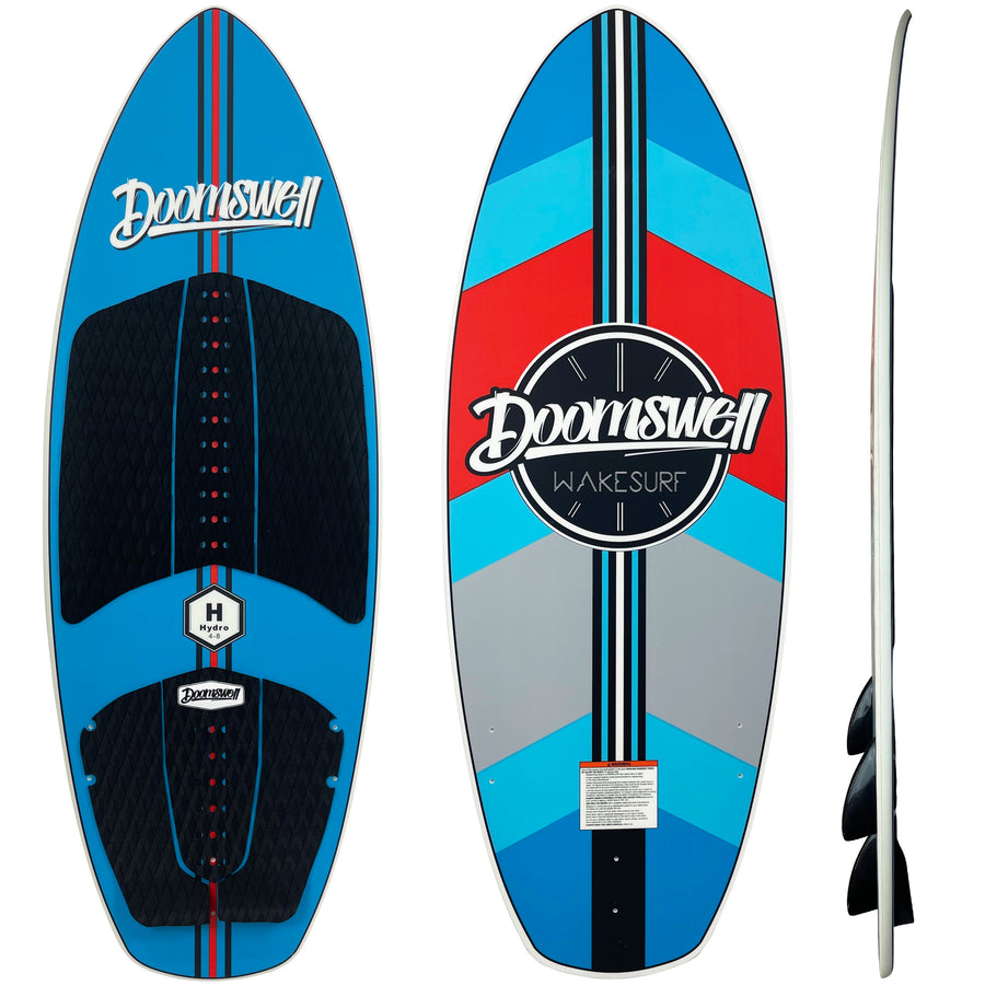 Hydro 4'-8'' - Blue Red – Doomswell Wakesurf Co