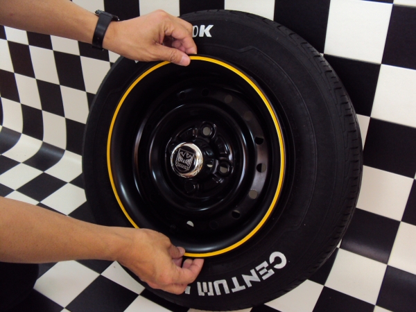 リング取付け方法 純正スチールホイール用センターキャップ ディースタイル