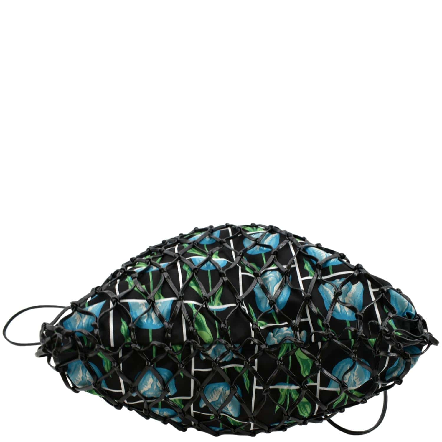 PRADA Rete Fabric Mesh Netted Tote Bag Multicolor