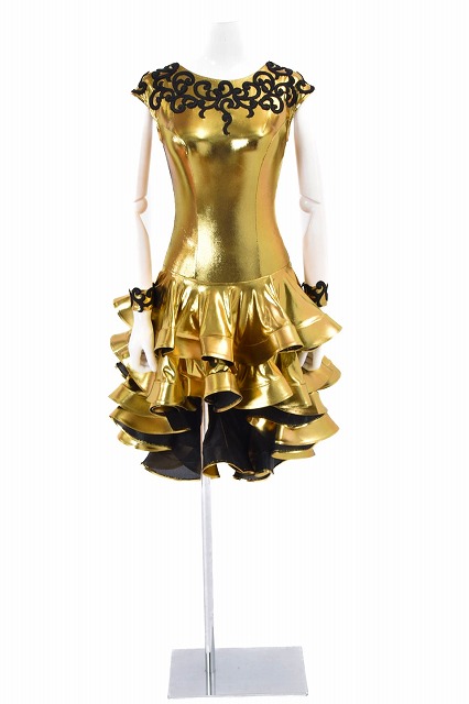 取り寄せ品】TAKADANCE 社交ダンス衣装 ラテンワンピース（M・L） 3L