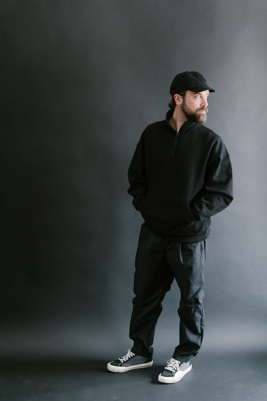 JM7503 - GG Sweat Half Zip - 07 Black | Dant