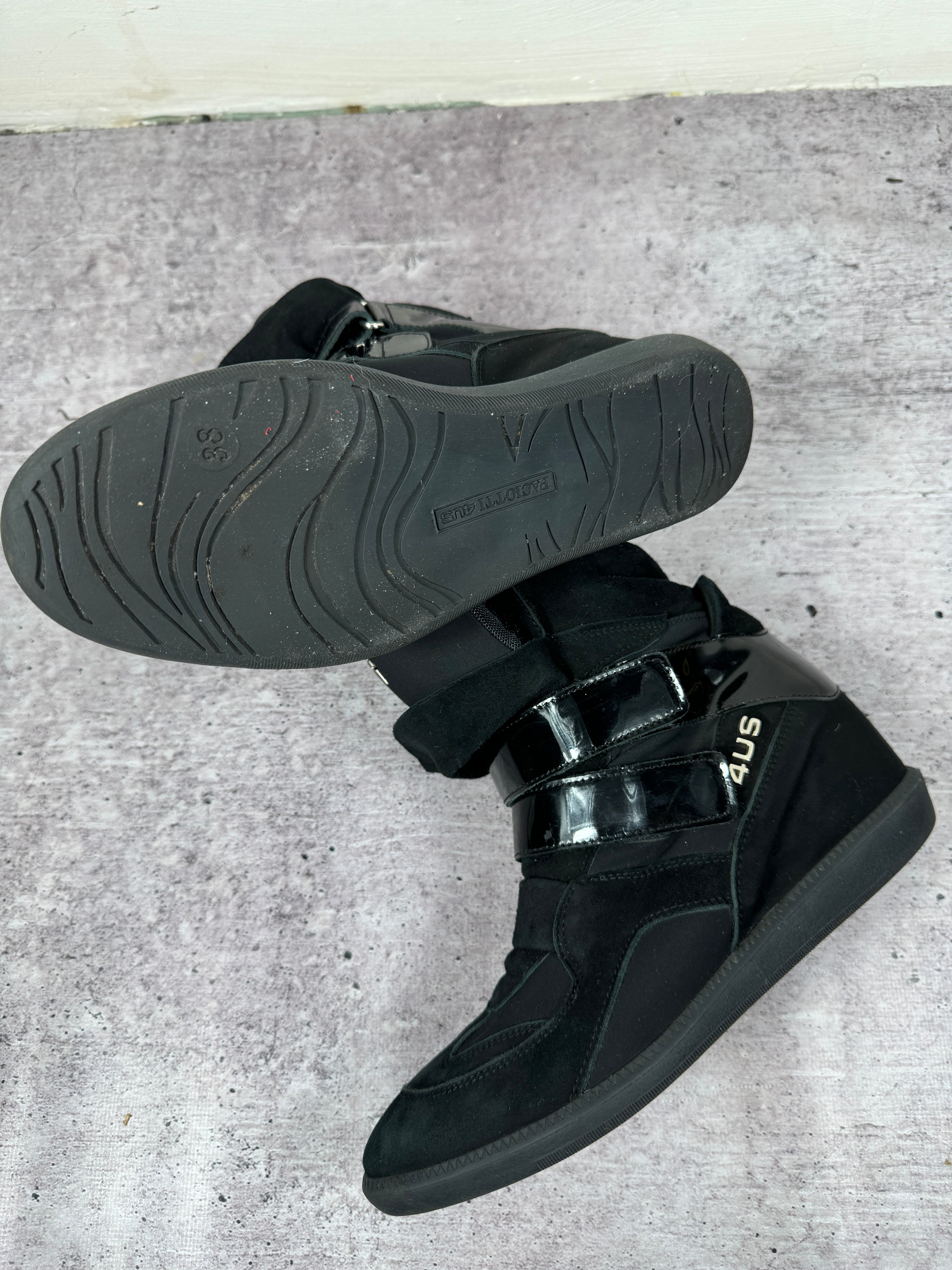 Cesare Paciotti Dagger 🗡️ Wedge Sneakers — 38/39 – darina`s garms