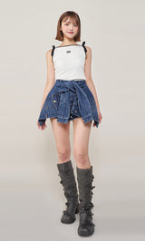 ドッキングデザインデニムショートパンツ – Darich (ダーリッチ)