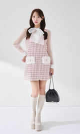 フロントファスナーツイードミニワンピース – Darich (ダーリッチ)