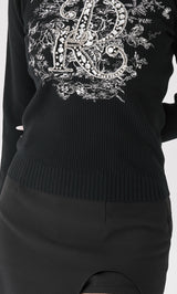 DRビジューフラワーリブニットトップス – Darich (ダーリッチ)