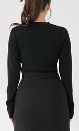 DRビジューフラワーリブニットトップス – Darich (ダーリッチ)