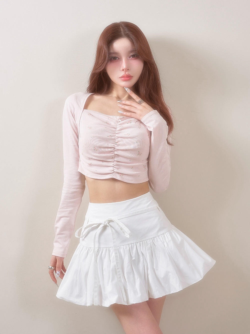 ウエストリボンバルーンミニスカート – Darich (ダーリッチ)