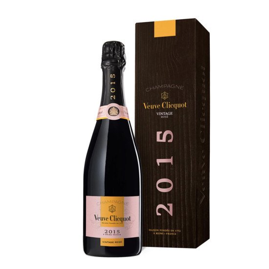 Veuve Clicquot Rose Champagne Vintage 2015, 750ML