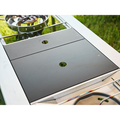 ステンレストレー1ユニット ブラック FES-085-BK snow peak レジャー