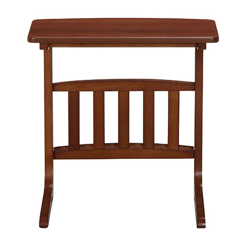 サイドテーブル ノルン マガジンラック付き 96553 不二貿易 木製