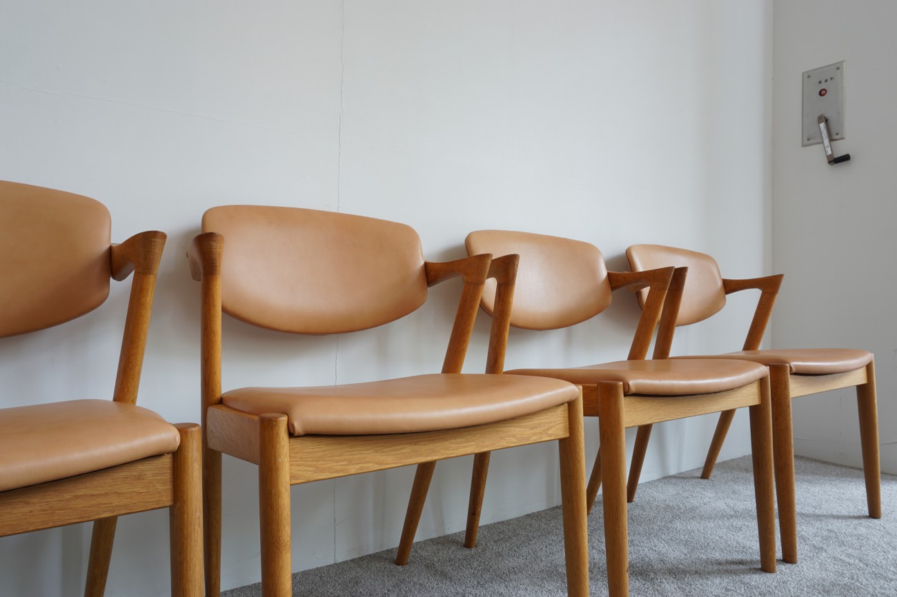 Kai kristiansen Schou Andersen Mobelfabrik No.42 Oak×leather chair