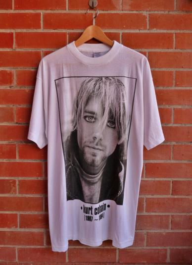 Vintage 1994 Kurt Cobain Tribute T-Shirt | Defunkd