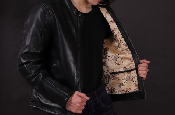 21SJ-14K 金襴レザージャケット（風神雷神） | DEGNER