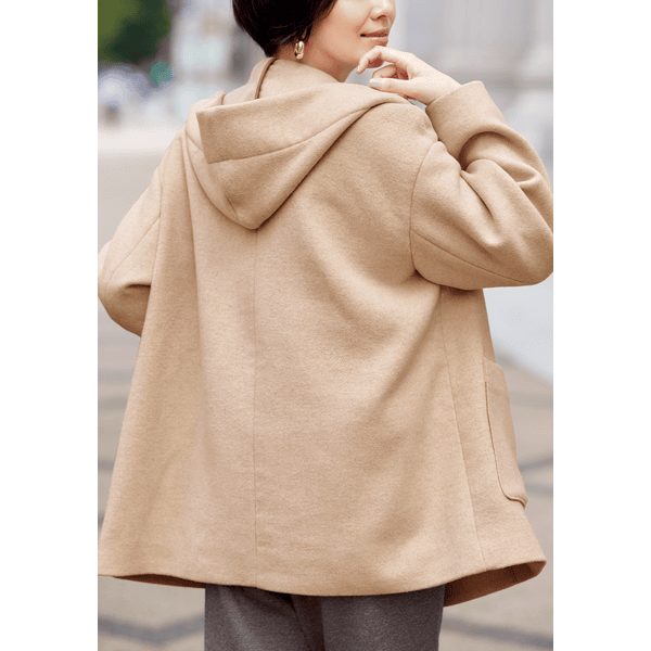 カシミヤ混フード付きコート | コート通販のDHC