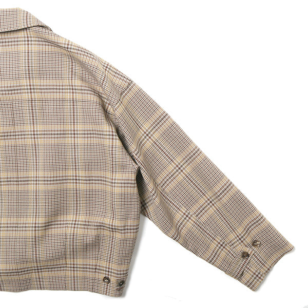 WOOL SERGE CHECK ZIP-UP BLOUSON (A9AS02SC) | AURALEE / ジャケット