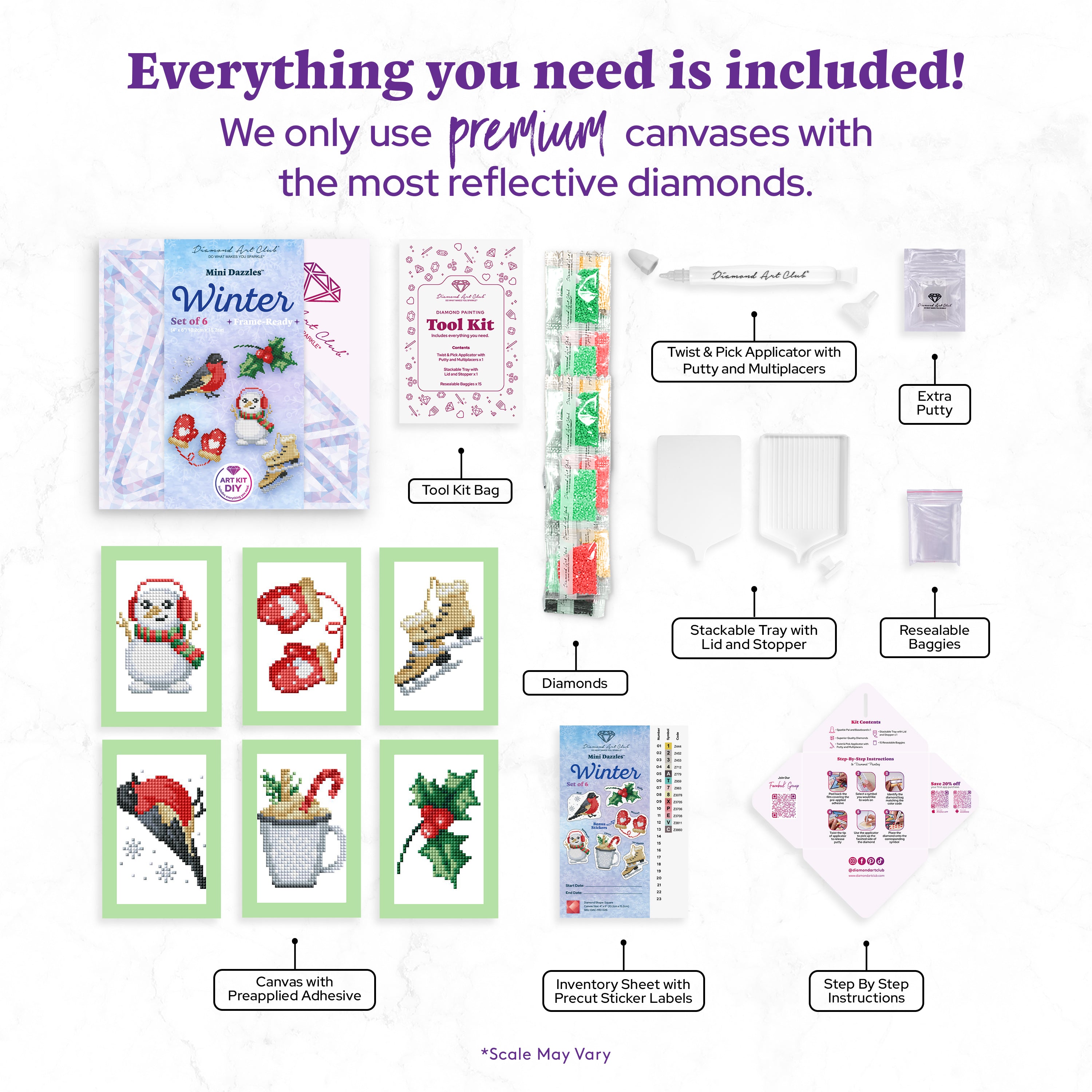 Mini Dazzles™ - Winter – Diamond Art Club