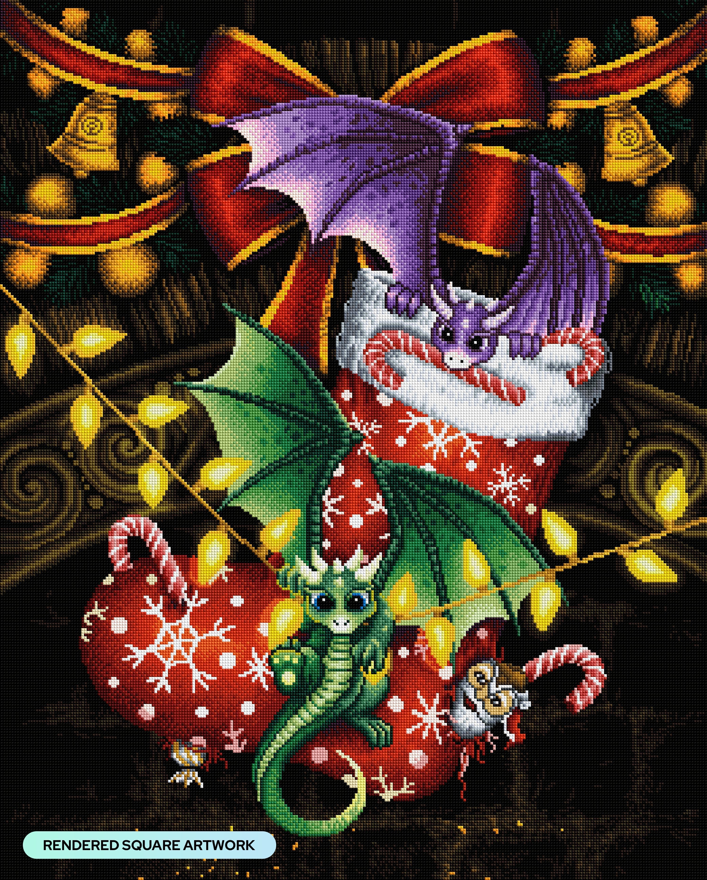 Christmas Dragons – Diamond Art Club