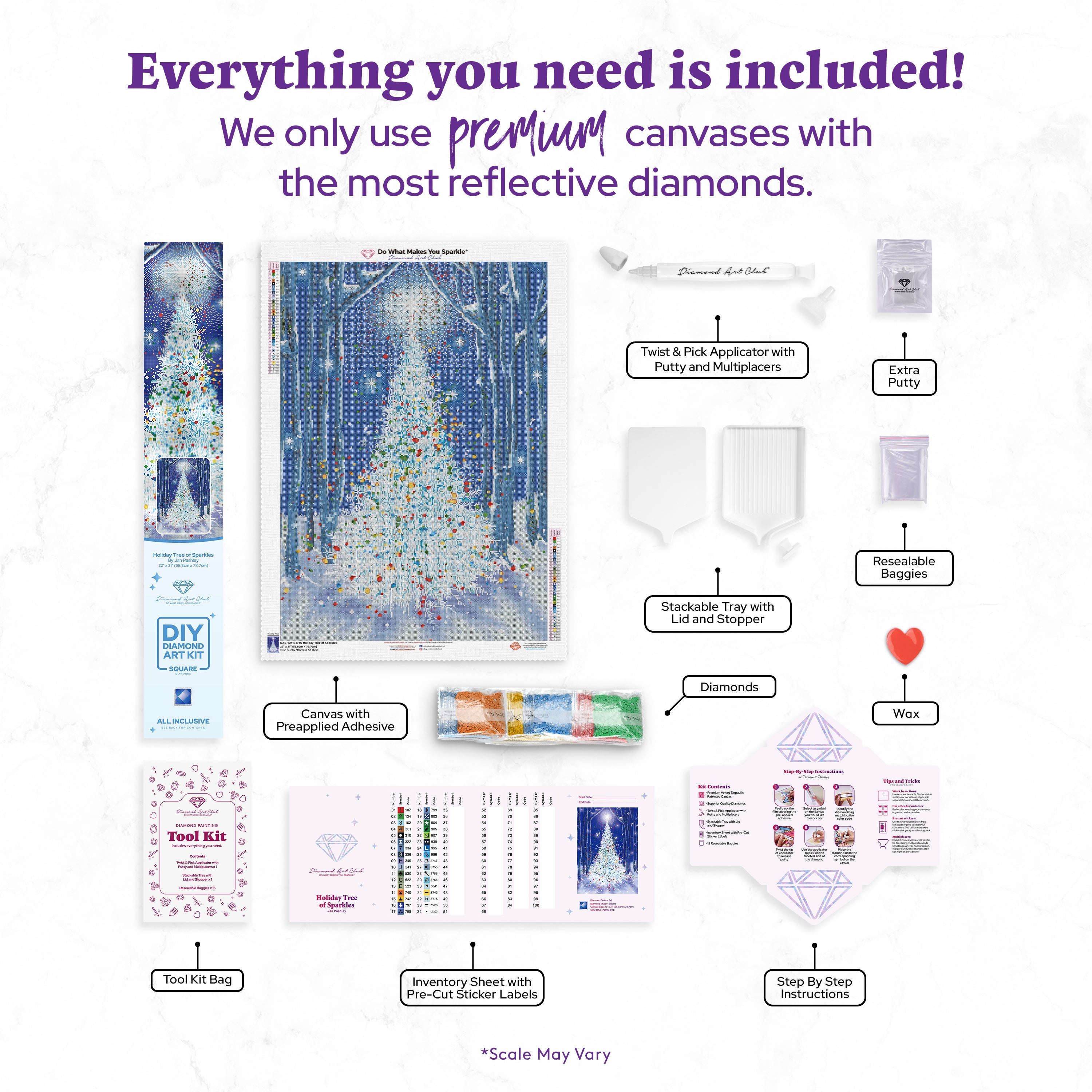 Holiday Tree of Sparkles – Diamond Art Club