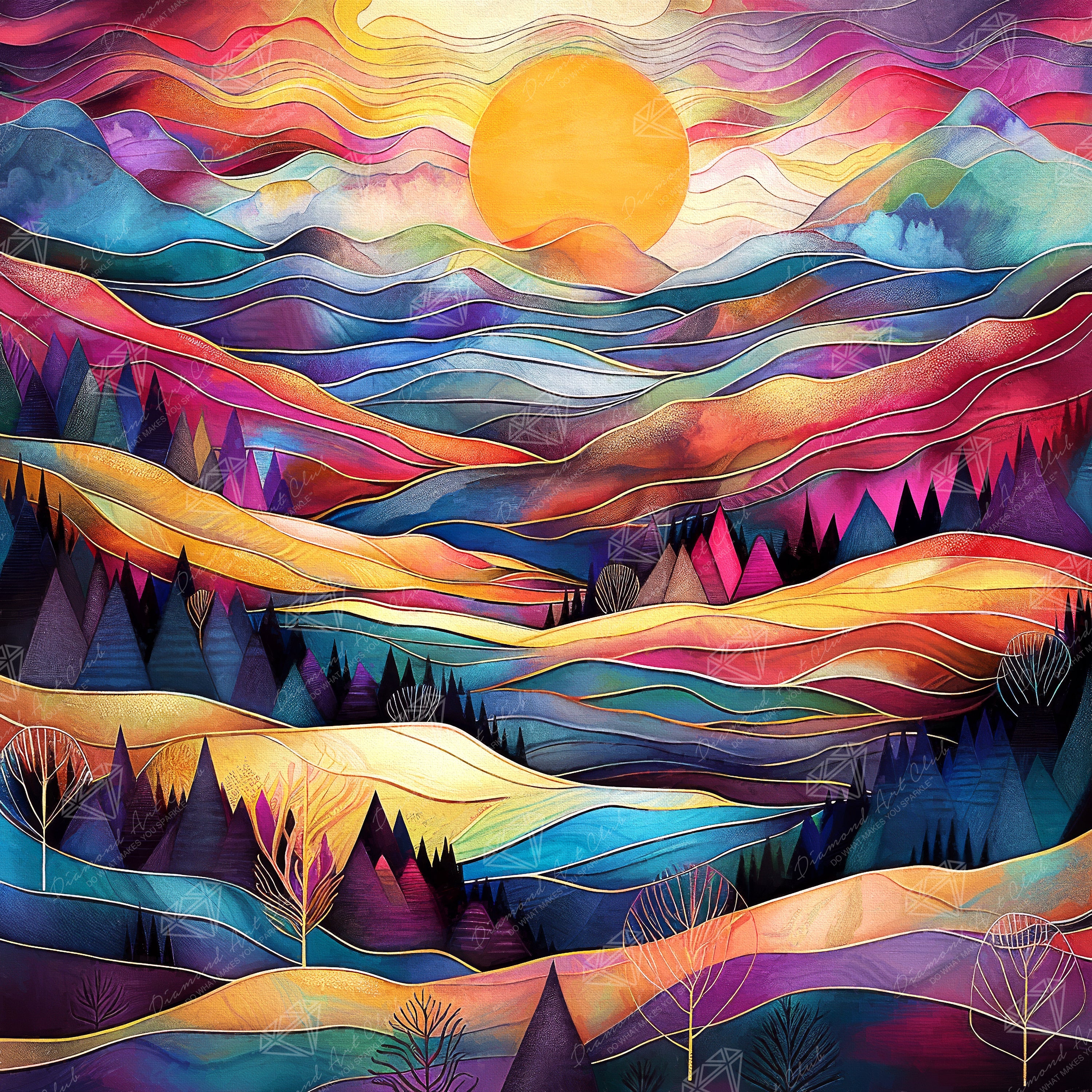 Valley Sunset – Diamond Art Club