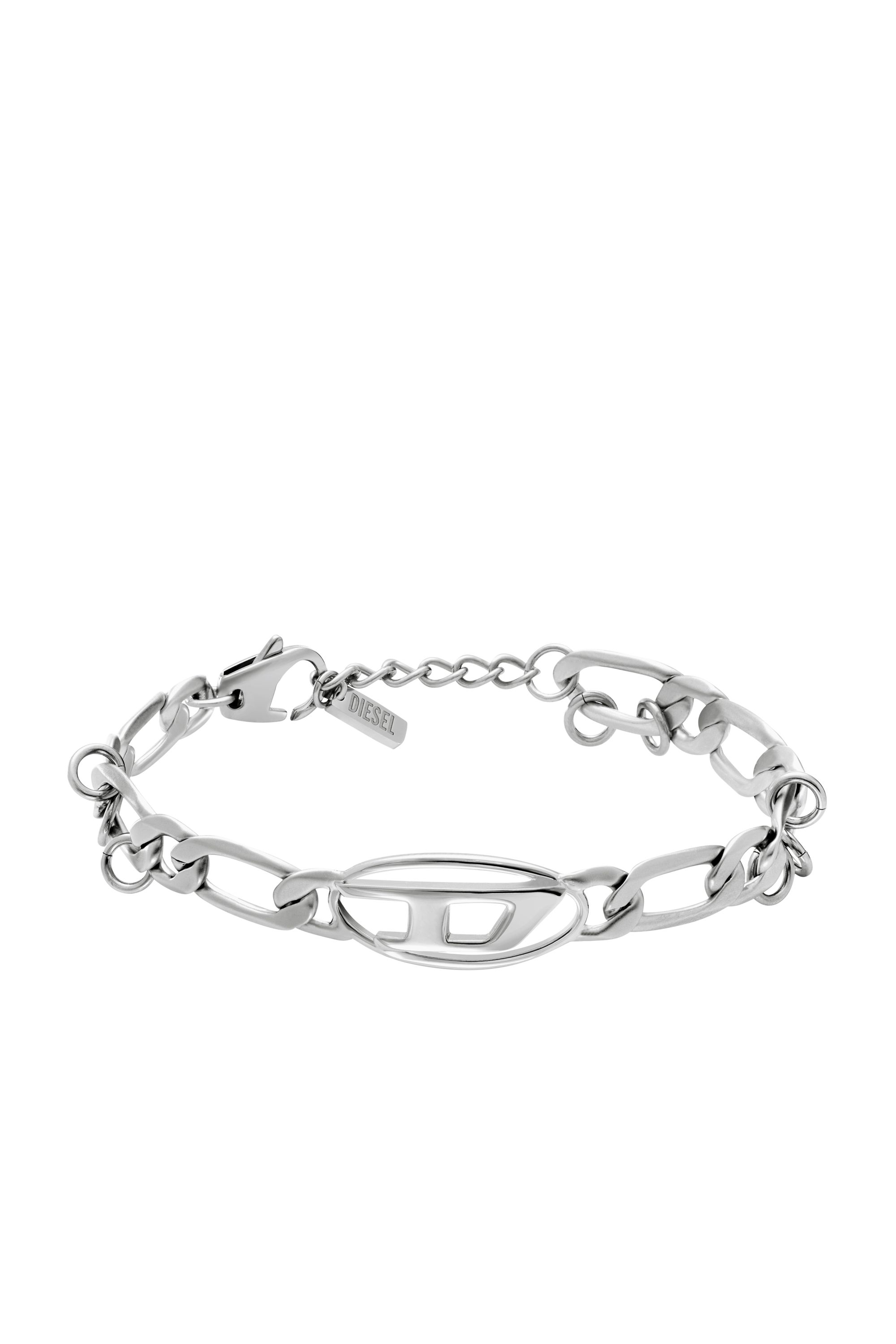 DX1633040 JEWELLERY Stainless steel chain bracelet｜シルバー