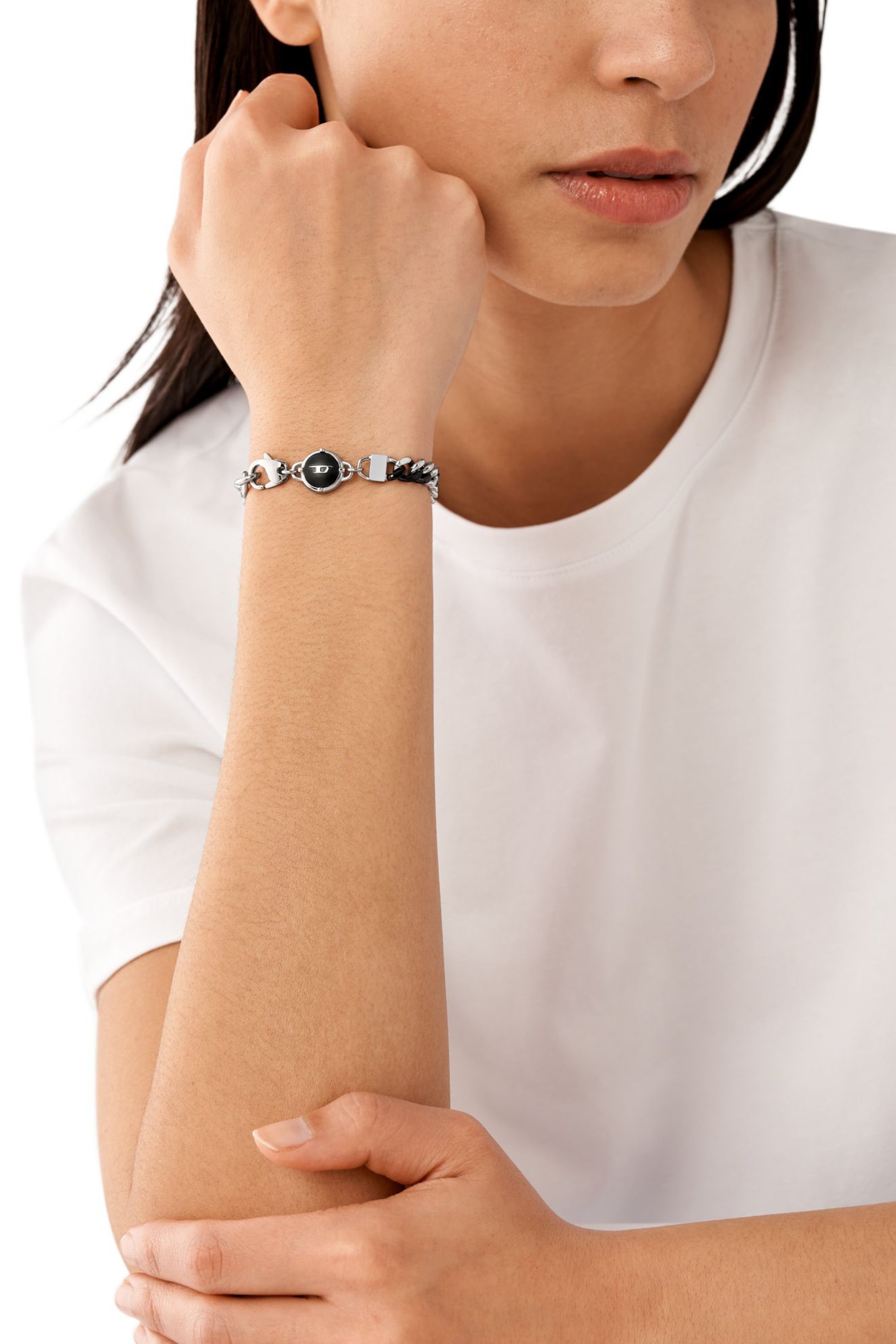 DX1498 ブレスレット｜シルバー｜ウィメンズ｜DIESEL