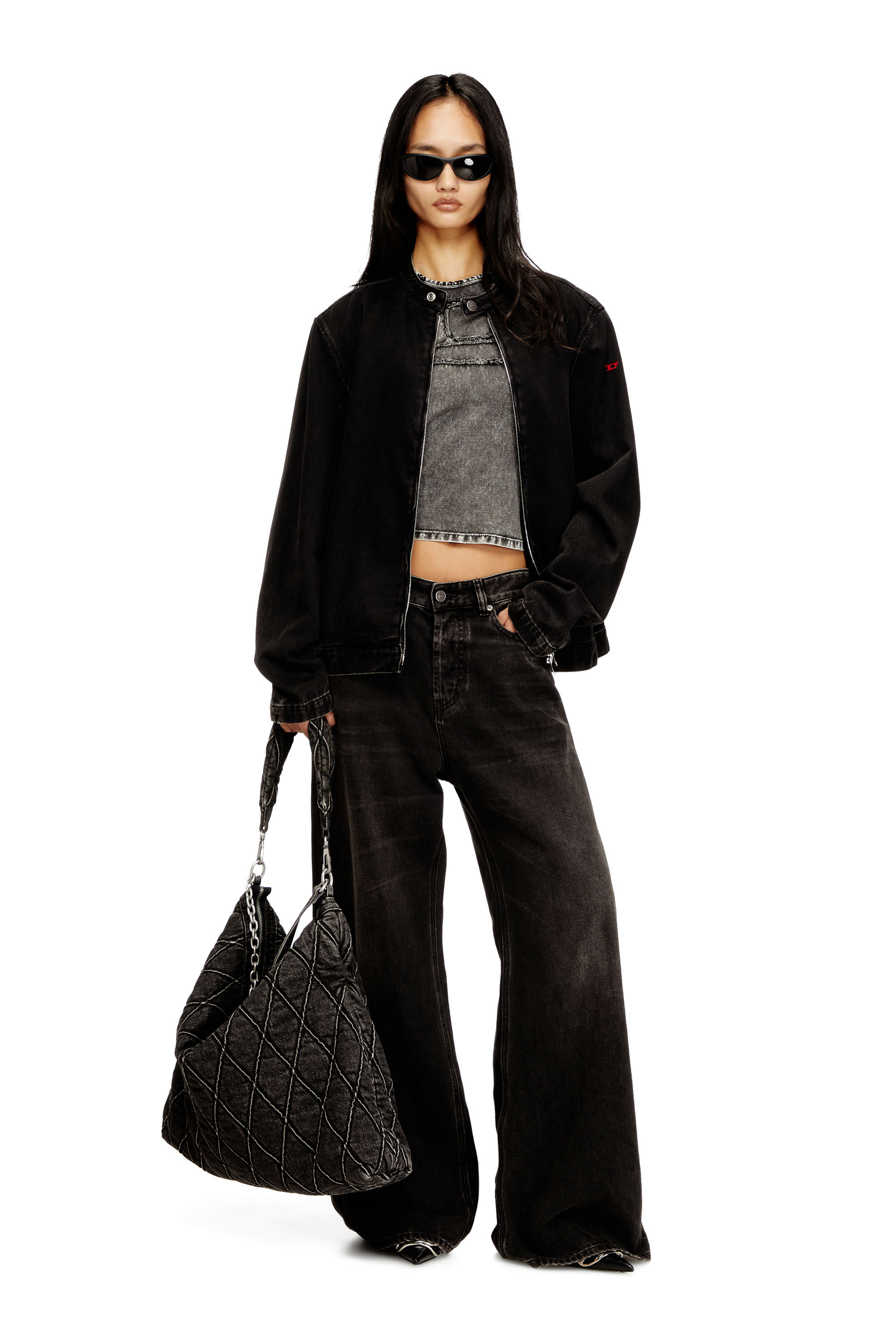 T-MELY-CUP 半袖トップ｜グレー｜ウィメンズ｜DIESEL