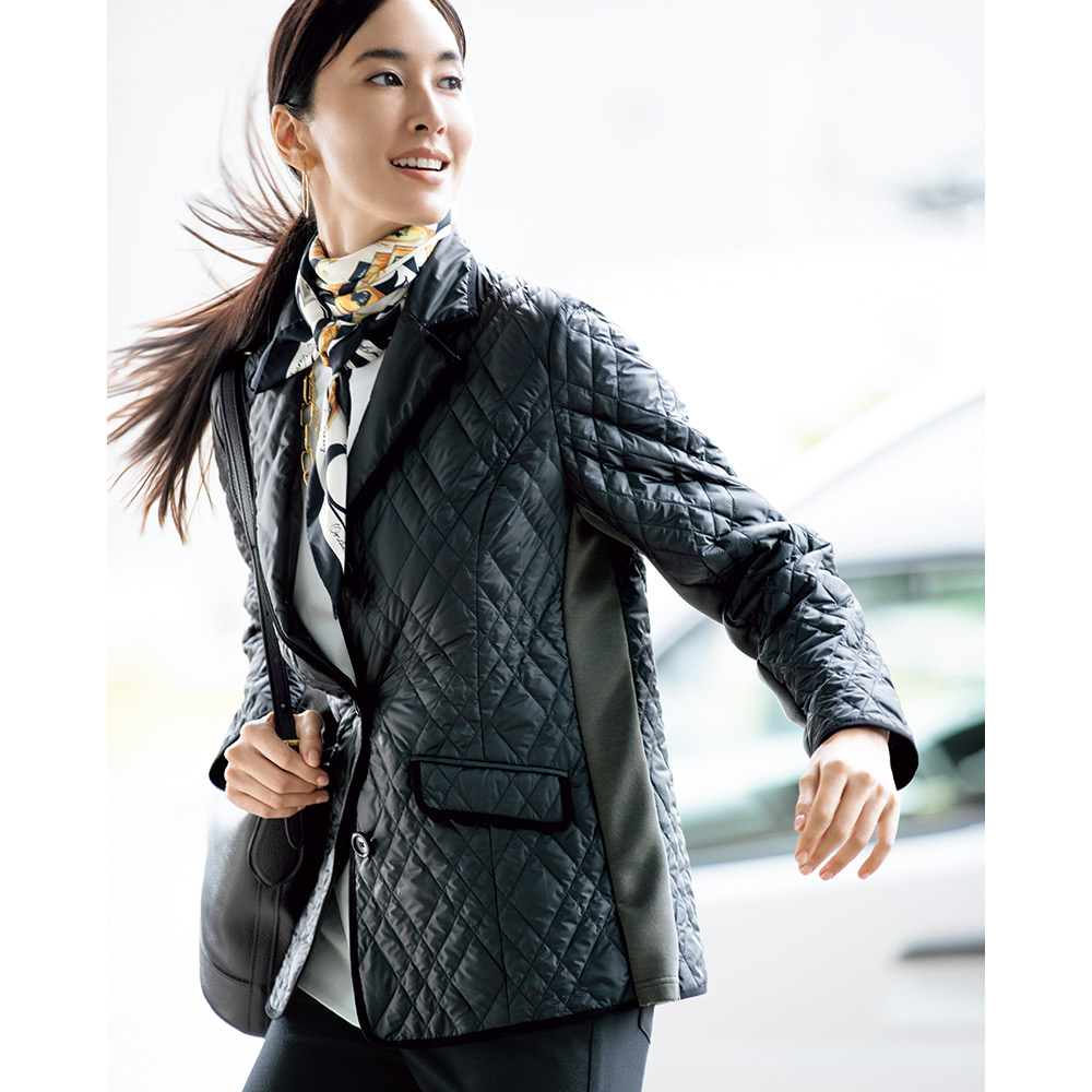 パイピング使い キルティング ダウンジャケット ディノスANAmall店