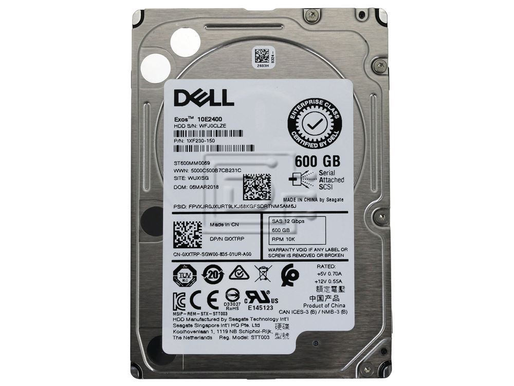 Dell XXTRP / Seagate Enterprise Performance ST600MM0069 600GB 10K