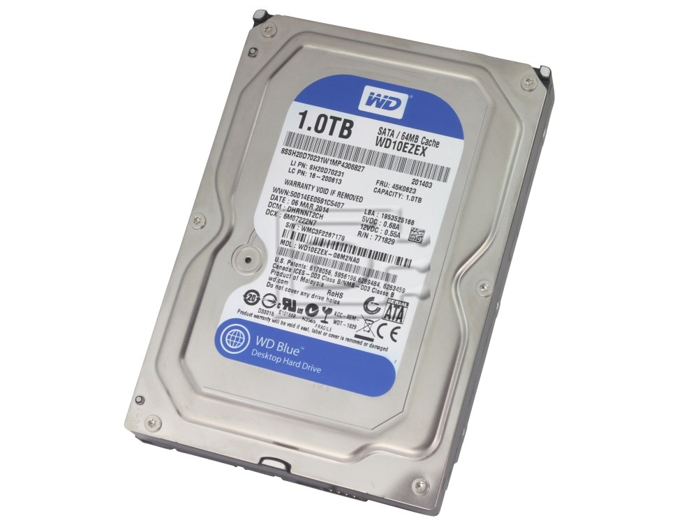 Western Digital WD Blue WD10EZEX 1TB 6Gbps 7.2K SATA Hard Drive
