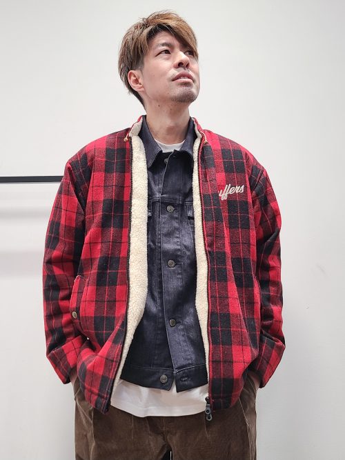 24AW】バッファローチェック ボアアウターコーデ【RED】 – The DUFFER