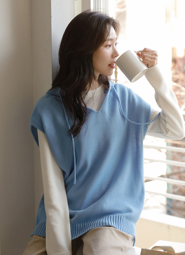 フードニットベスト | レディースファッション通販 - DHOLIC