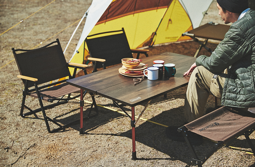 使用少・廃盤コールマンコンフォートマスターバンブーオーバルテーブル