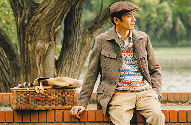 英国情緒なカントリースタイルの提案。 ツイードジャケットの豊かな