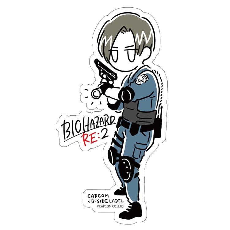 イーカプコン |CAPCOM×B-SIDE LABELステッカー バイオハザード レオン