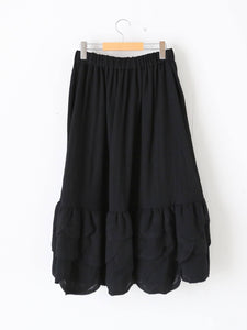 noir kei ninomiya ウールナイロンミルドスカート [3P-S007-051] – CREER