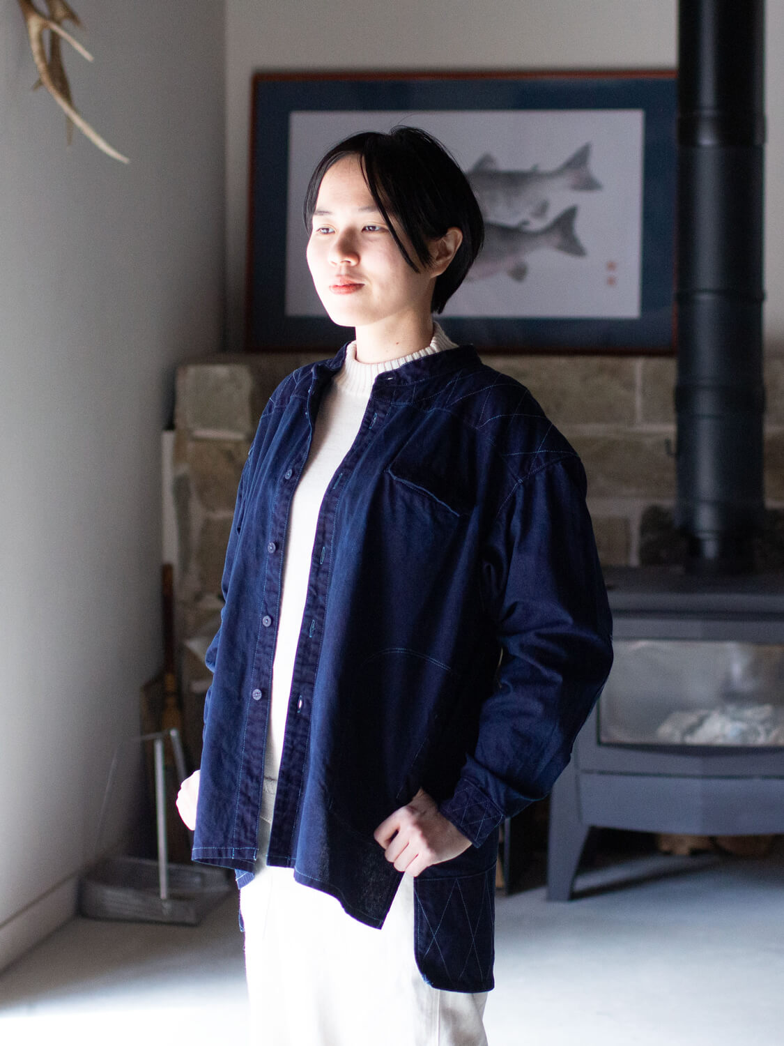 インディゴ山シャツ(indigo YAMASHIRT)